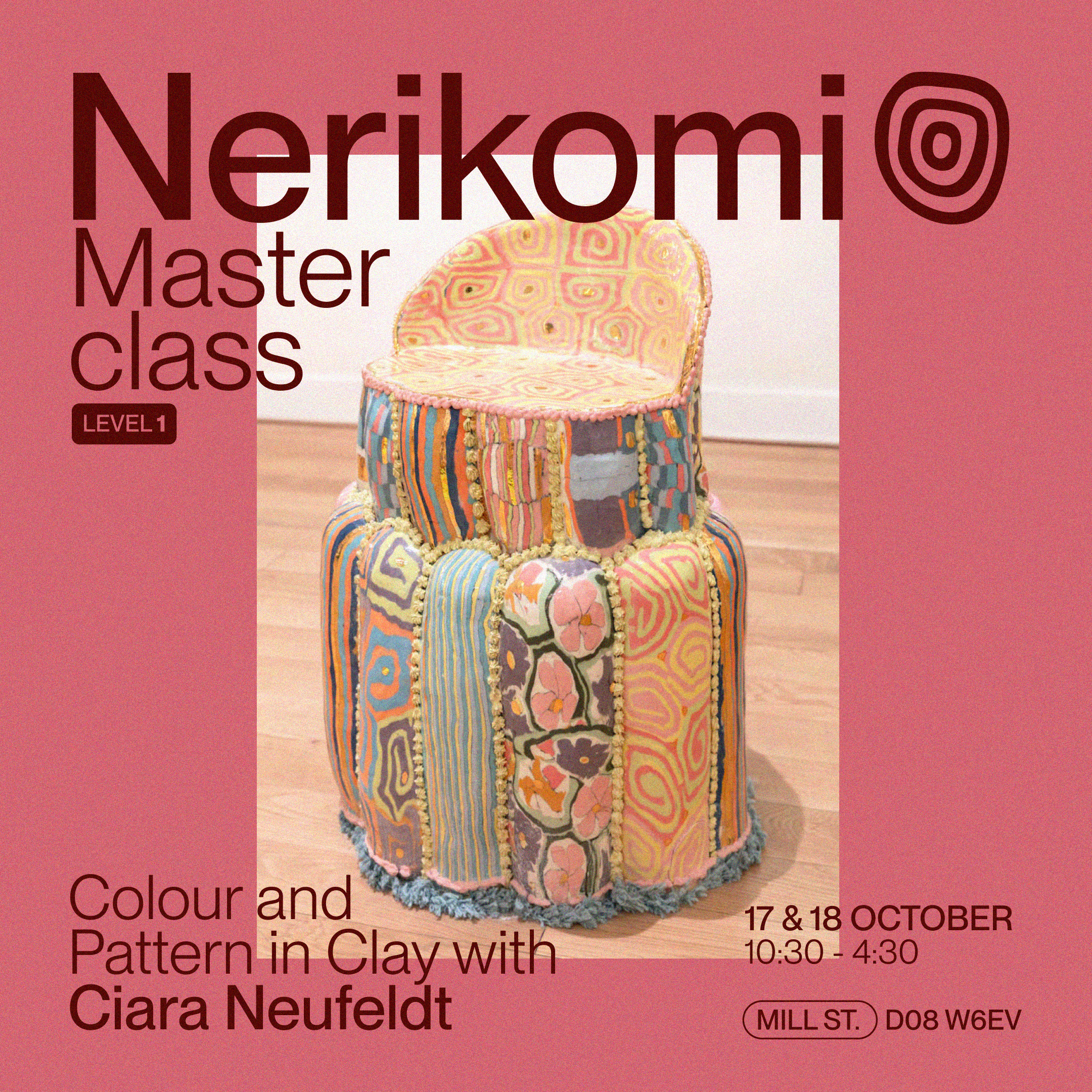 Level 1 | Nerikomi Masterclass: Colour and Pattern in Clay with Ciara Neufeldt | 2 Days